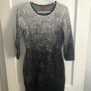 Vince Camuto black & gray Sweater dress  size XS